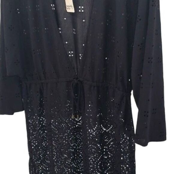 DOTTI Swimwear Cover-up Gypsy Gem Vneck Bathing suit Drawcord Waist Tunic L - Picture 5 of 8